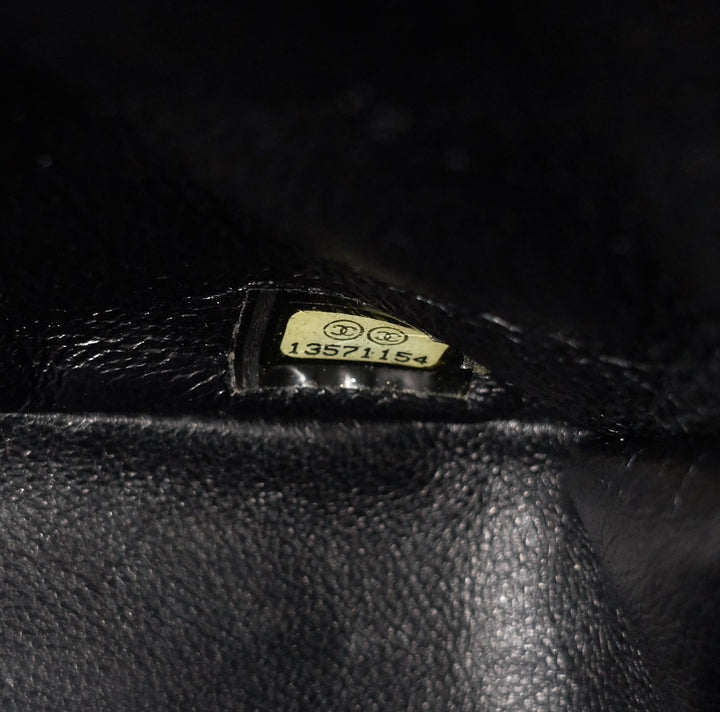 caviar leather jumbo flap bag