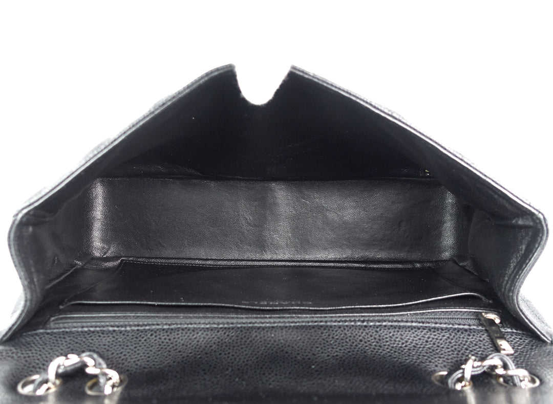 caviar leather jumbo flap bag