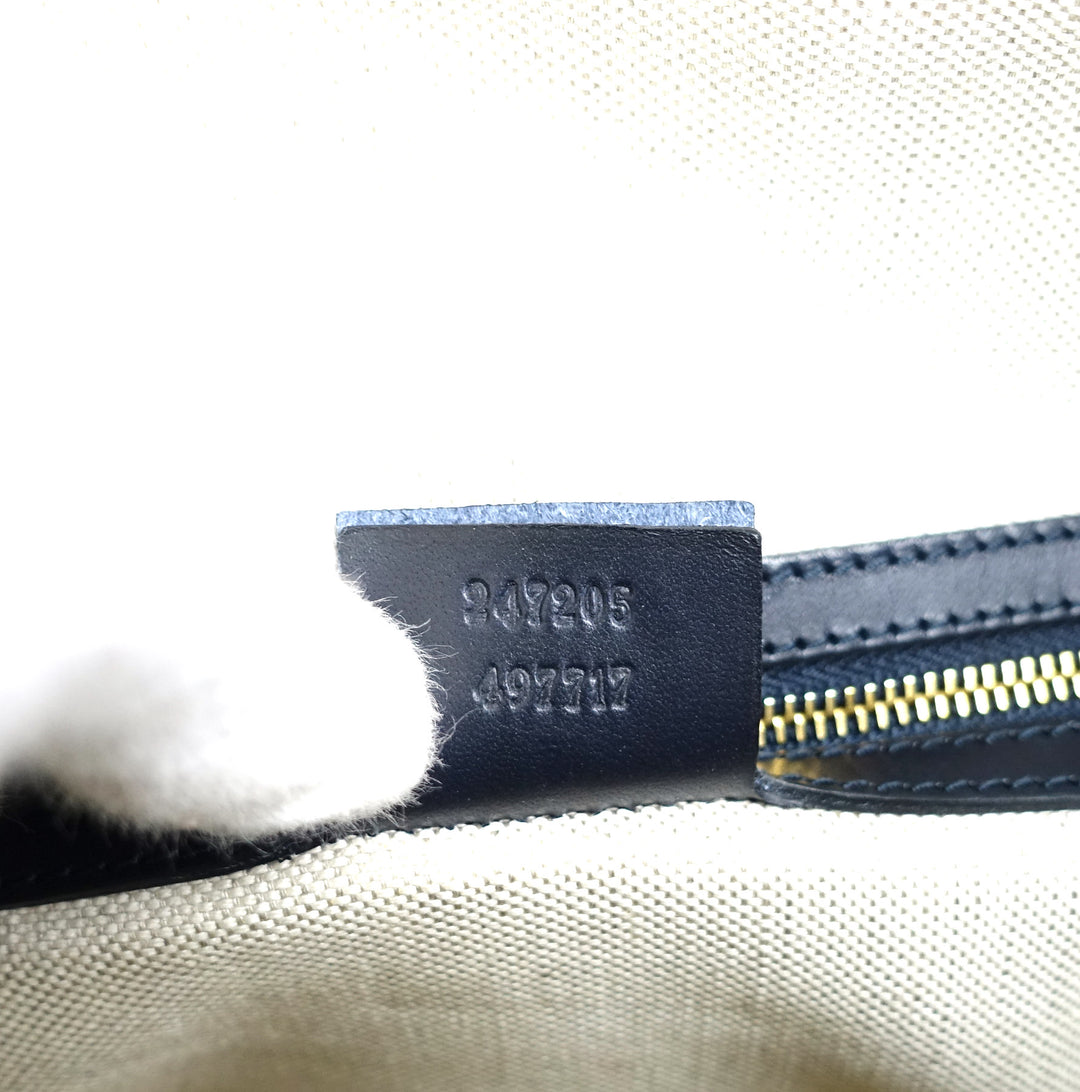 monogram canvas web boston bag with strap