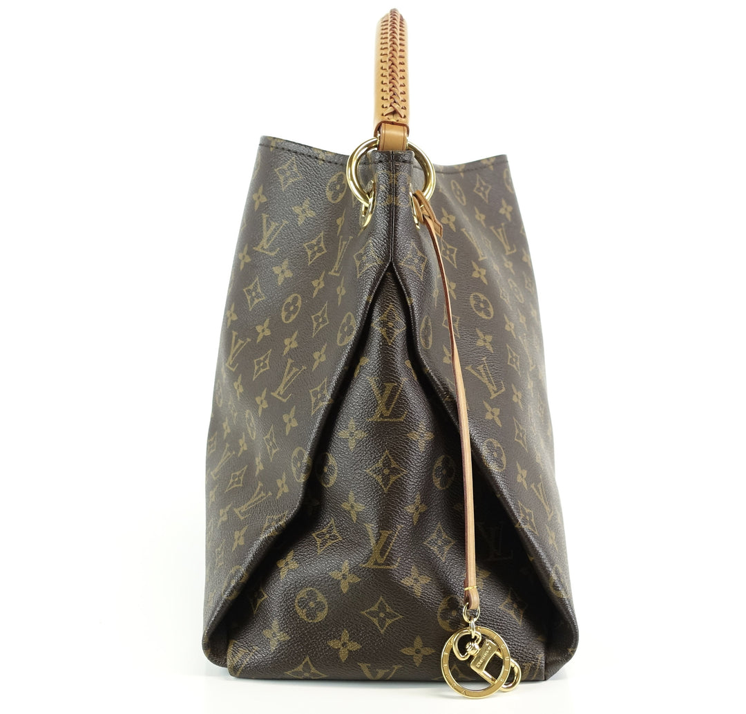 artsy mm monogram canvas shoulder bag