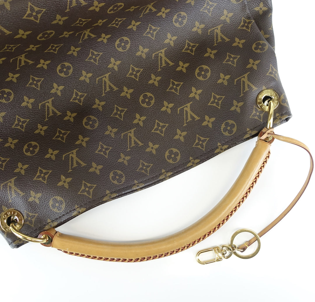 artsy mm monogram canvas shoulder bag