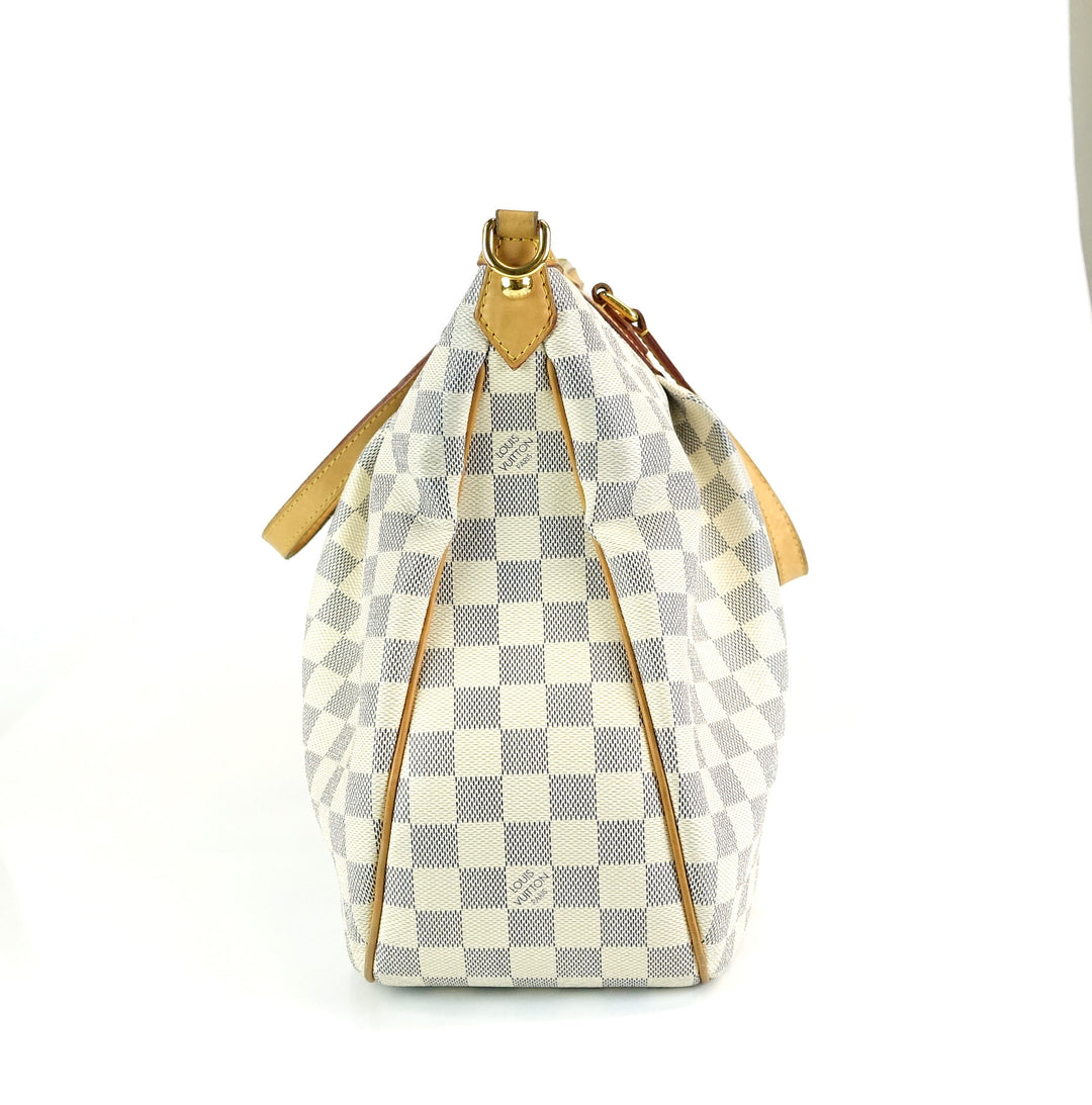 siracusa gm damier azur canvas bag