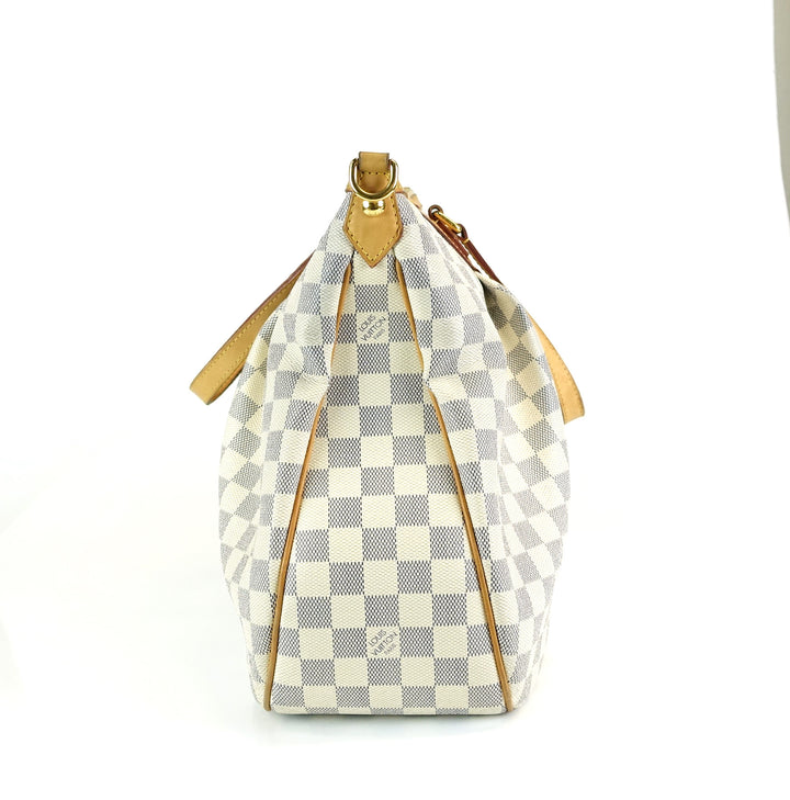 siracusa gm damier azur canvas bag