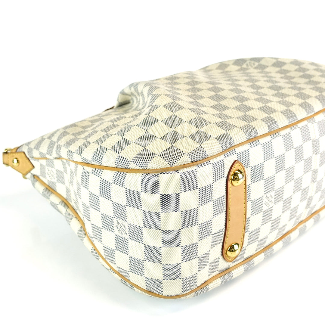 siracusa gm damier azur canvas bag