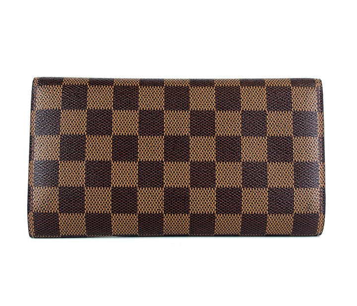 porte tresor international damier ebene canvas wallet