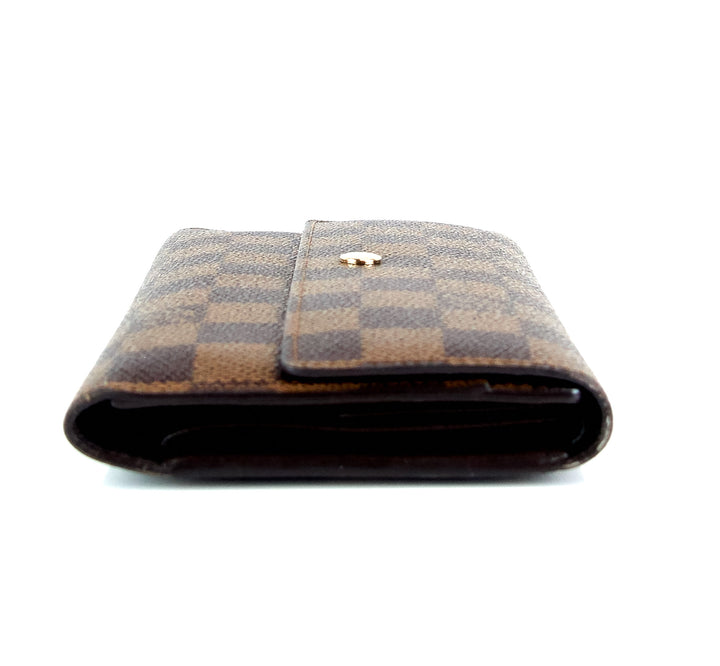 porte tresor international damier ebene canvas wallet