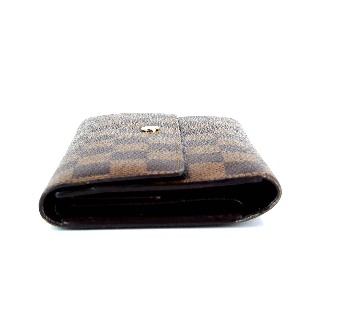 porte tresor international damier ebene canvas wallet
