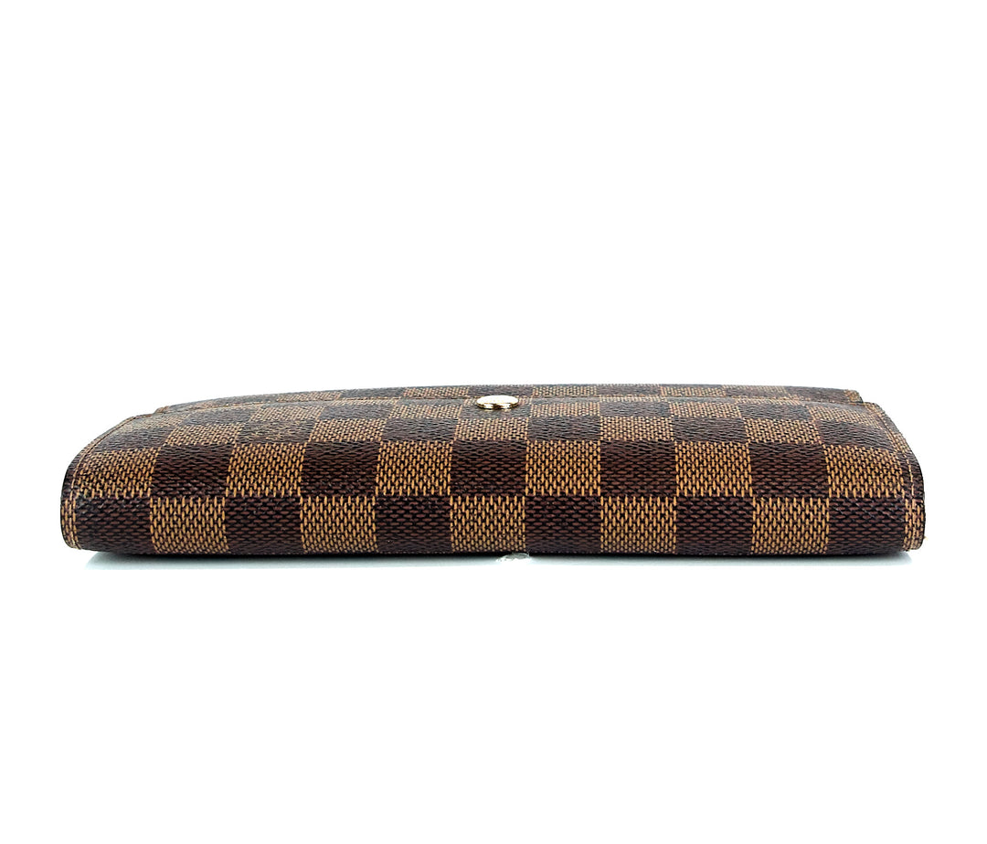 porte tresor international damier ebene canvas wallet
