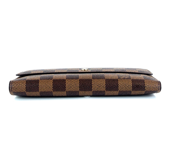 porte tresor international damier ebene canvas wallet
