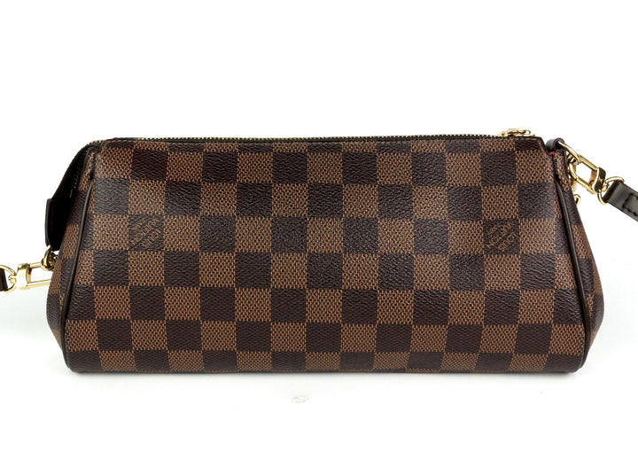 eva damier ebene canvas shoulder bag
