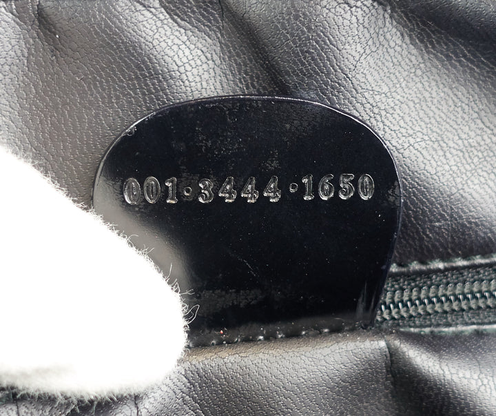 patent leather front flap pocket tote bag