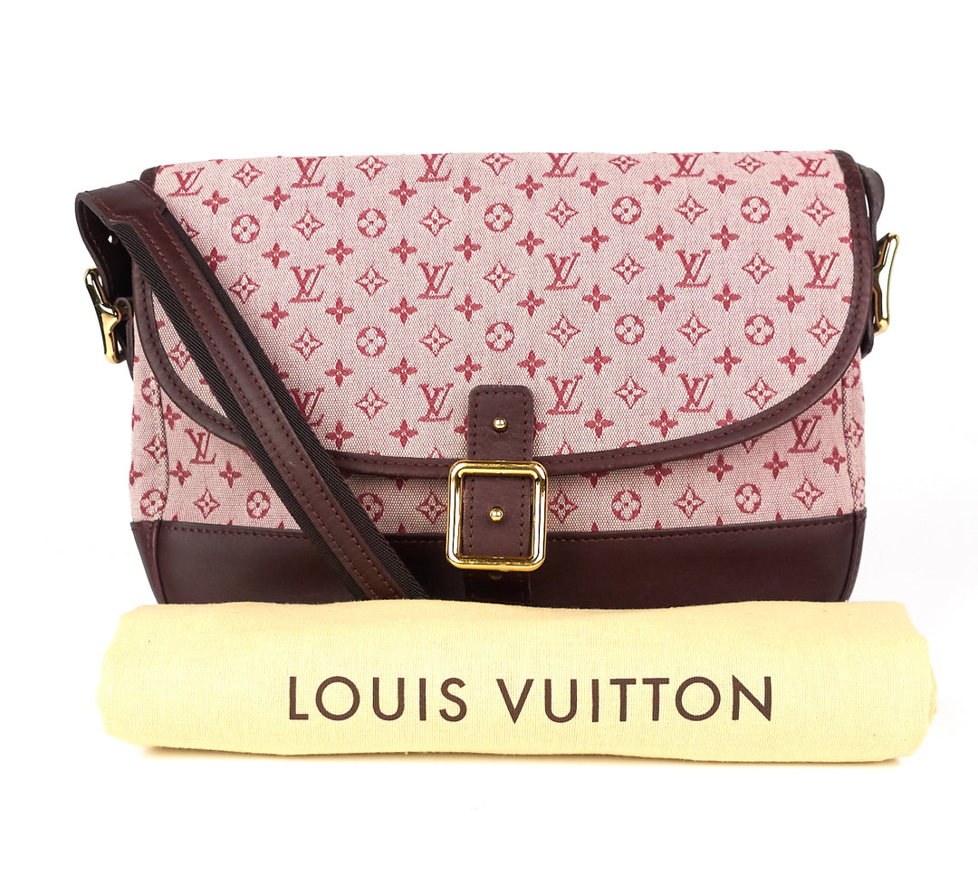 berangere mini lin canvas messenger bag