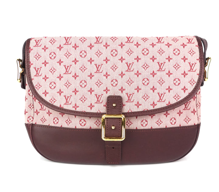 berangere mini lin canvas messenger bag