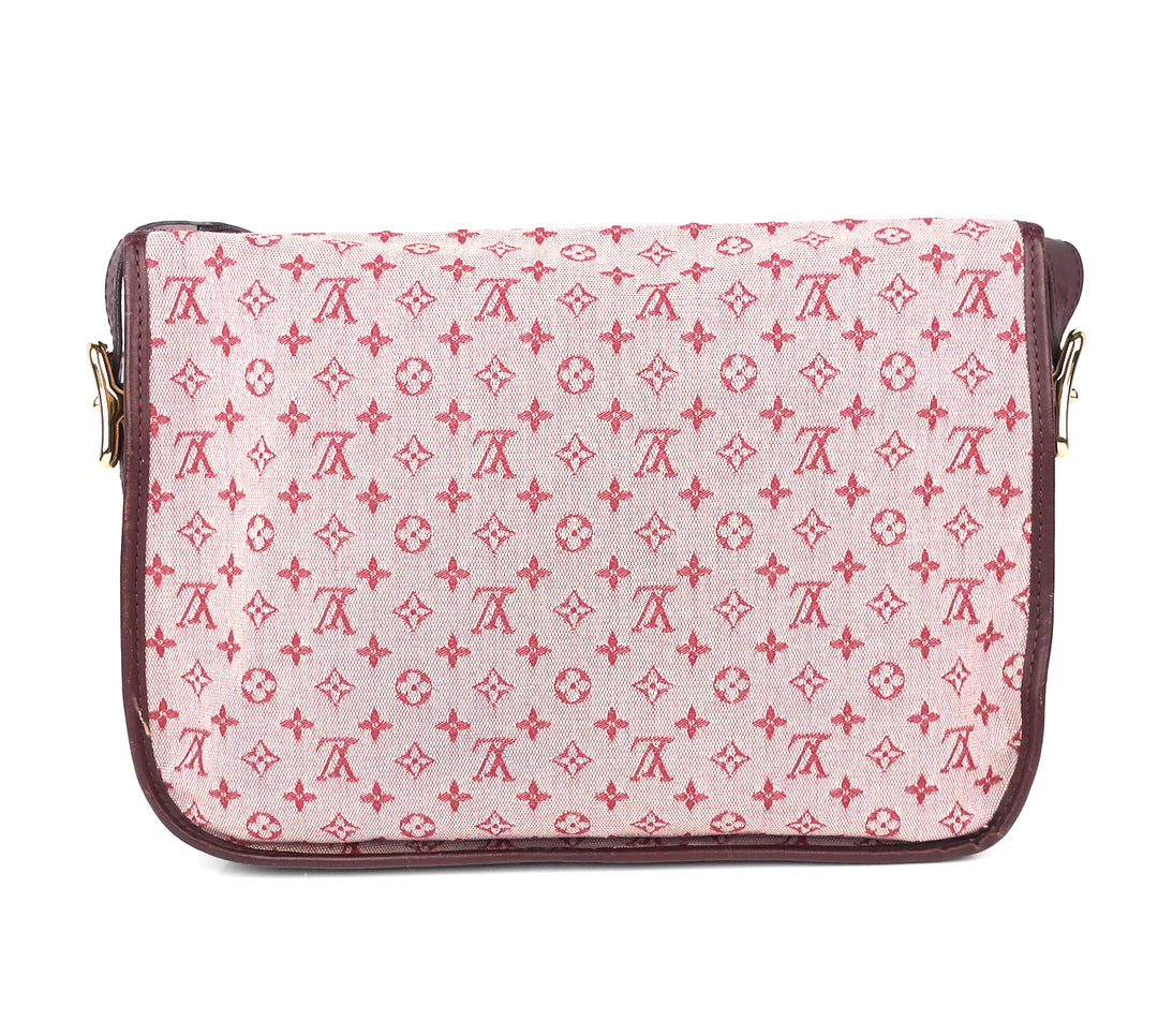 berangere mini lin canvas messenger bag