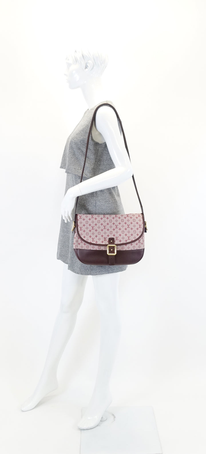 berangere mini lin canvas messenger bag