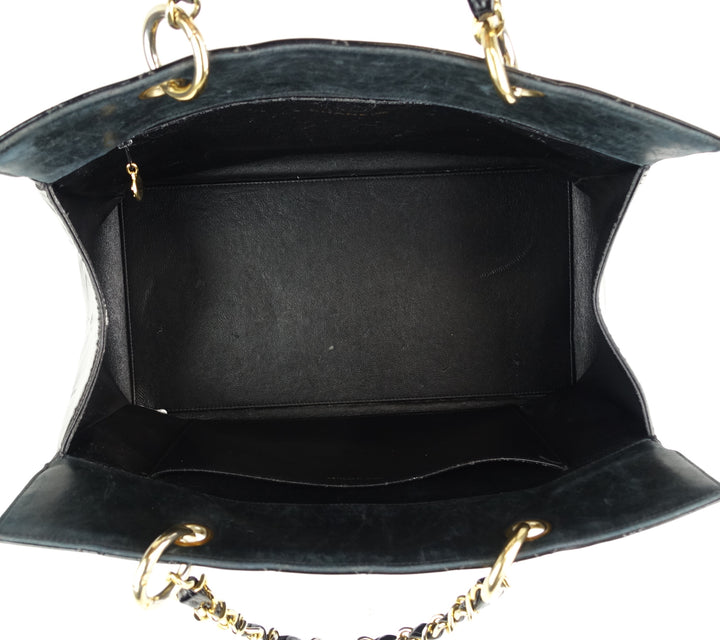 grand shopping tote gst patent leather bag