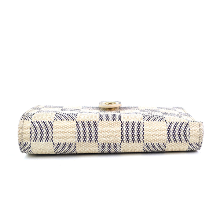 french purse damier azur canvas wallet