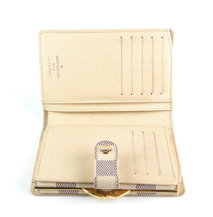 french purse damier azur canvas wallet