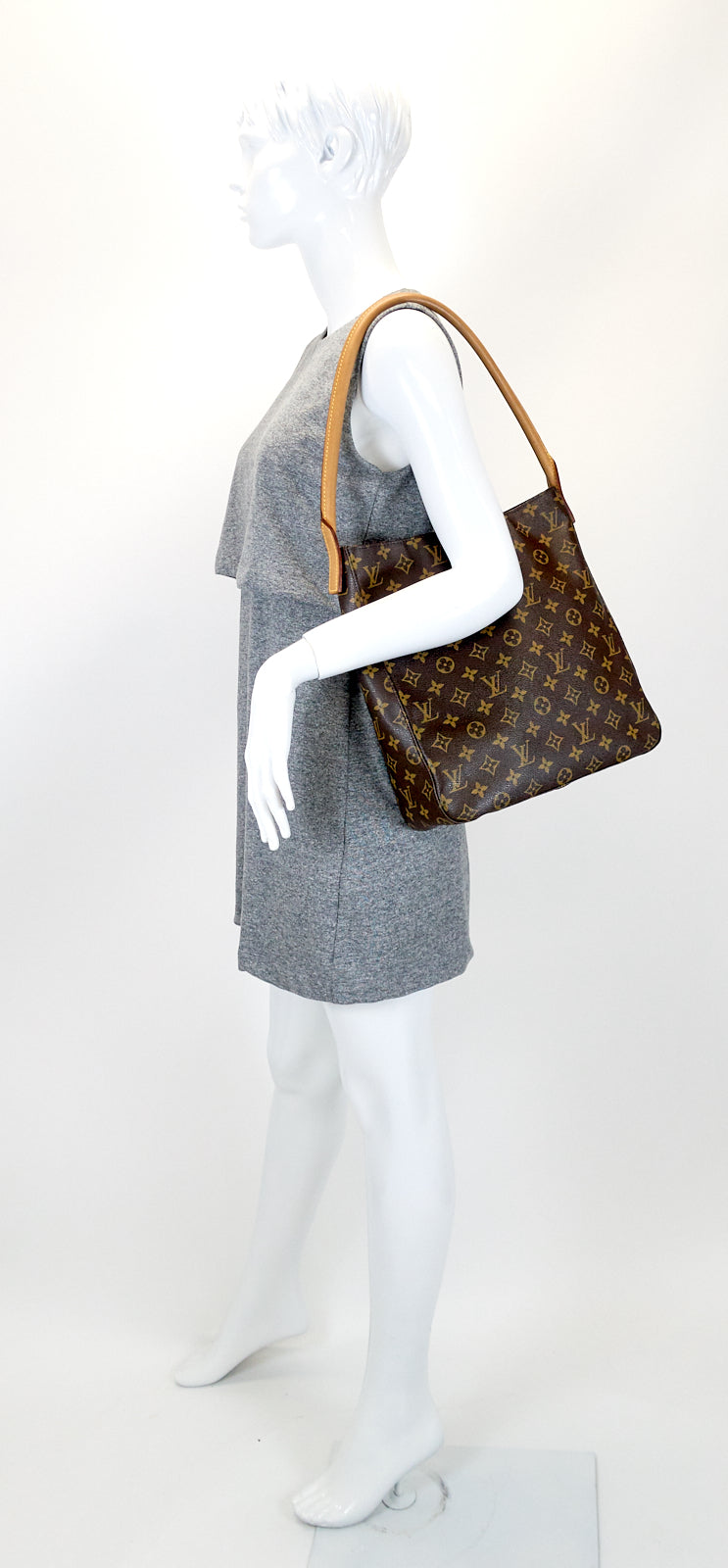 looping gm monogram canvas shoulder bag