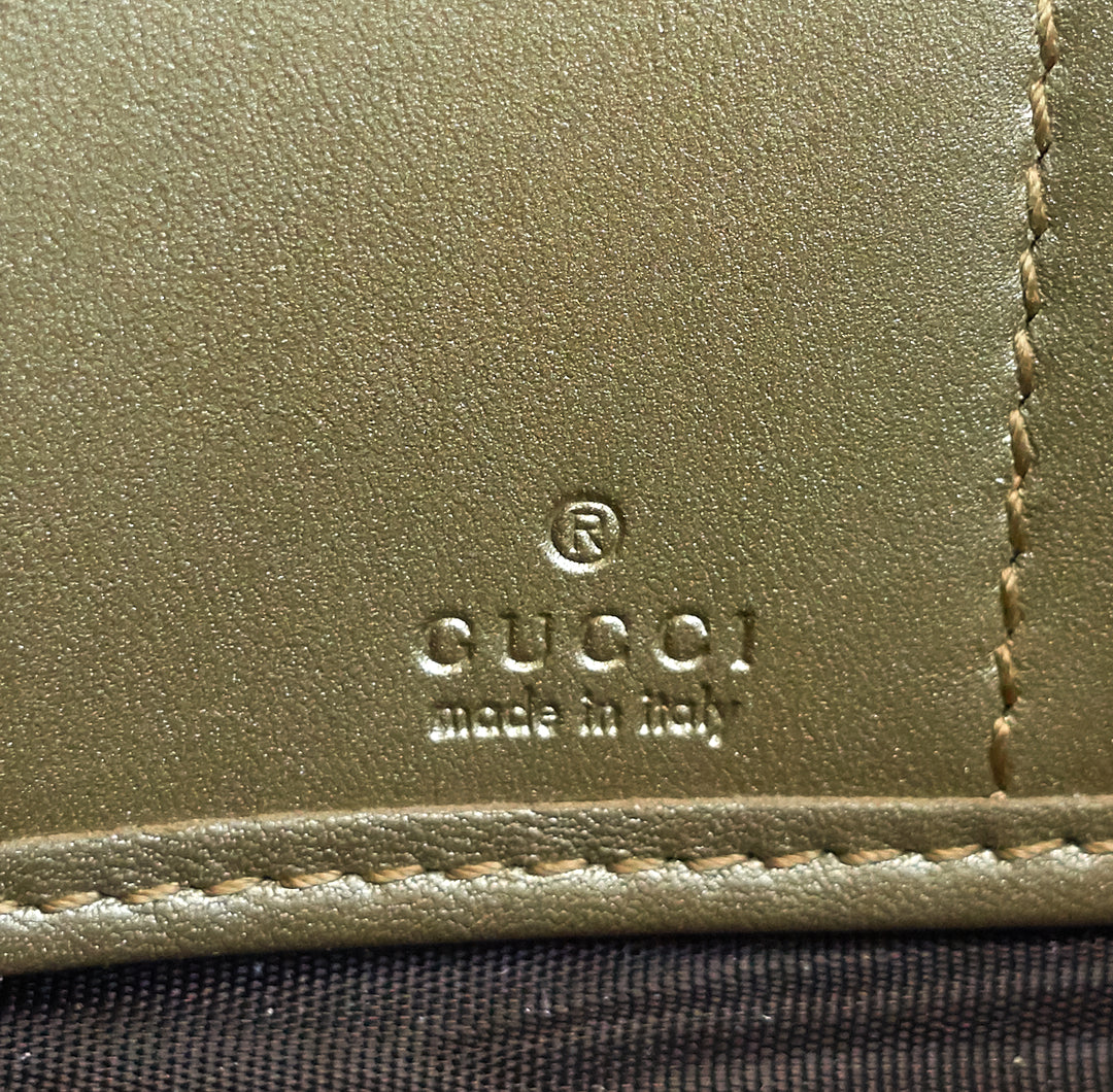 signature zip around guccissima leather wallet