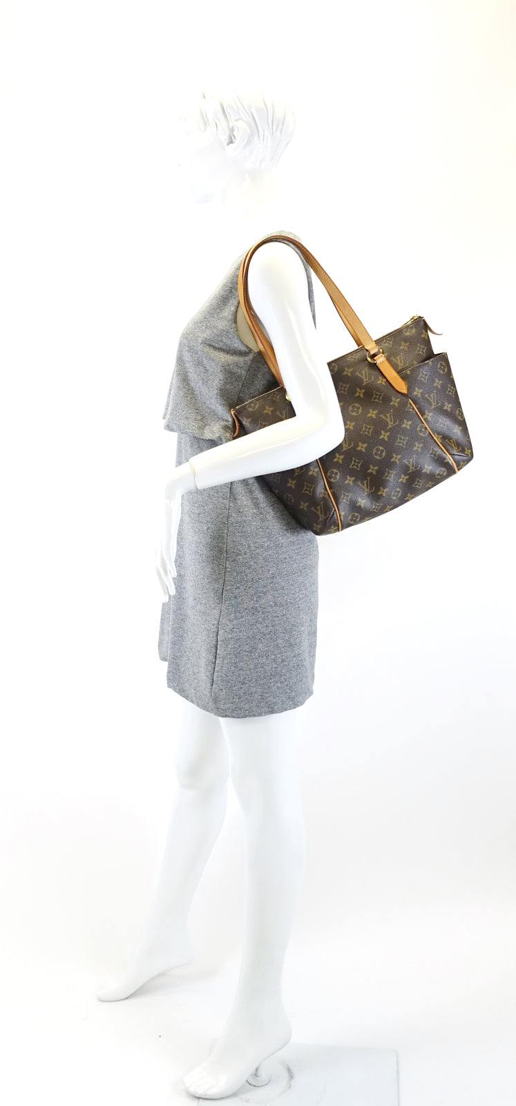 totally pm monogram canvas handbag