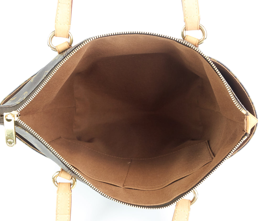 totally pm monogram canvas handbag
