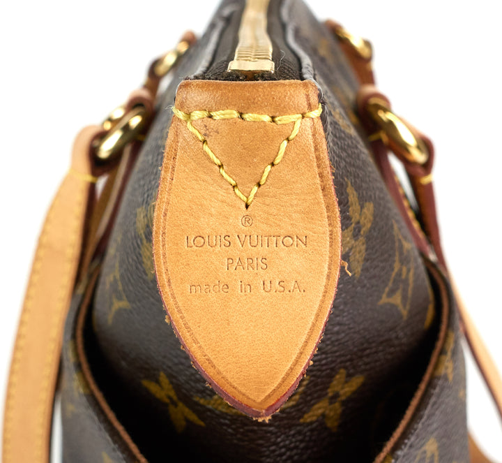 totally pm monogram canvas handbag