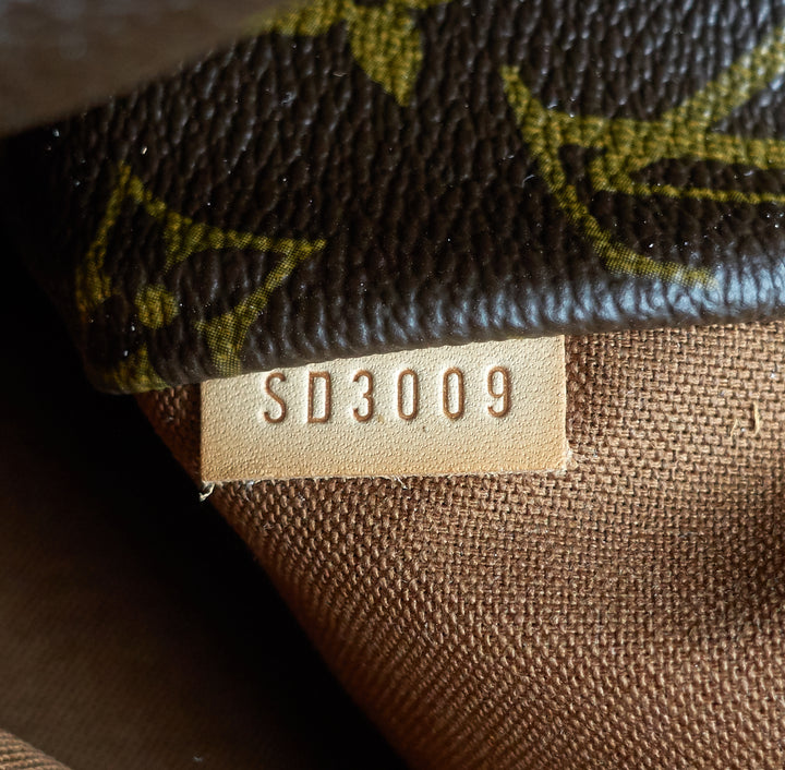 totally pm monogram canvas handbag