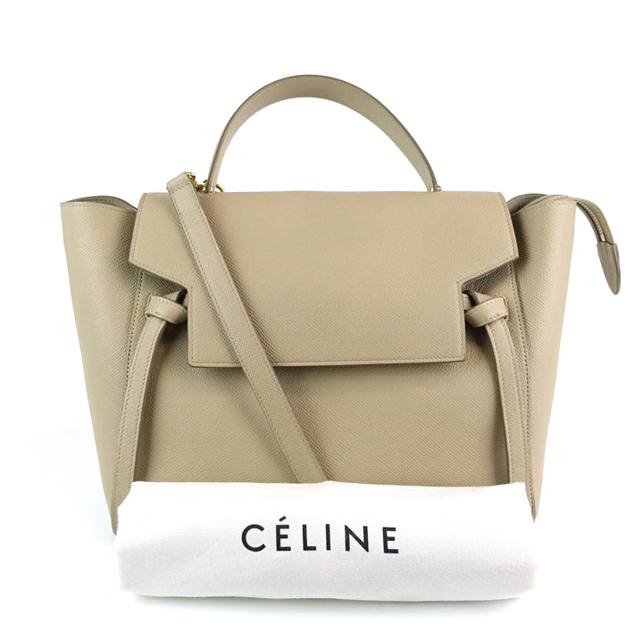 textured calf leather mini belt bag
