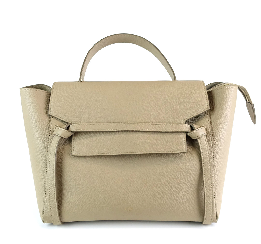 textured calf leather mini belt bag