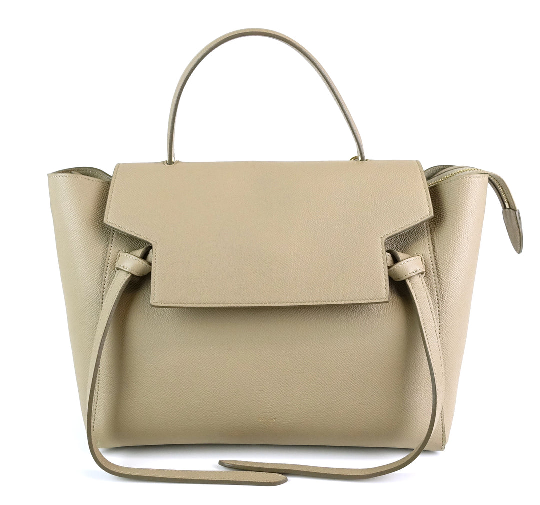 textured calf leather mini belt bag