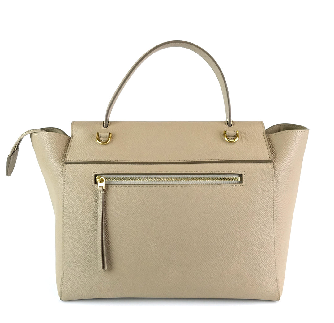 textured calf leather mini belt bag