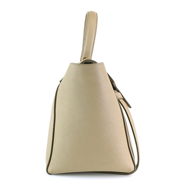 textured calf leather mini belt bag