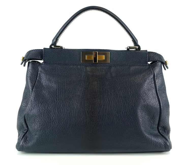 peekaboo regular goatskin ombre leather bag