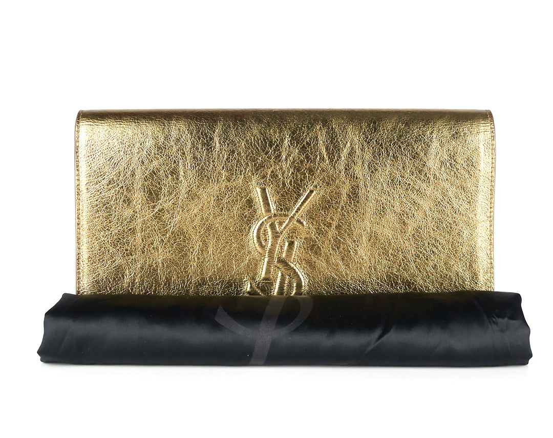 belle de jour leather clutch bag