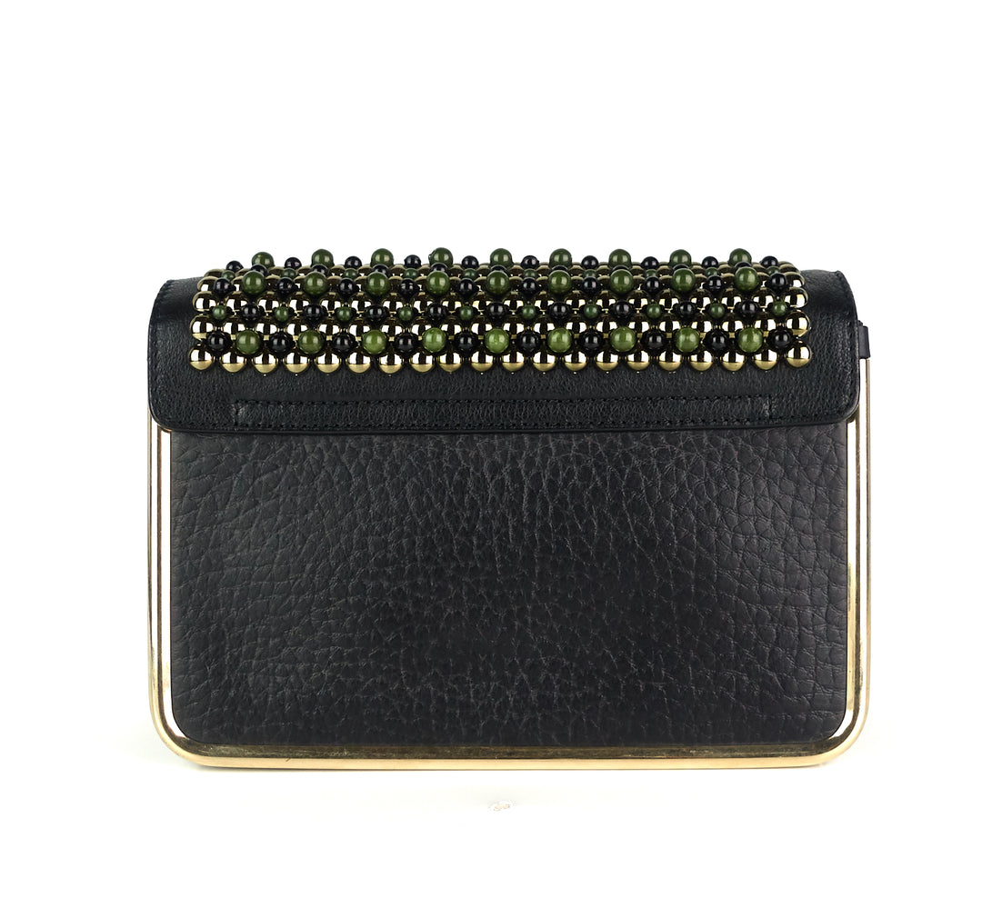 sally small beaded calf leather bag