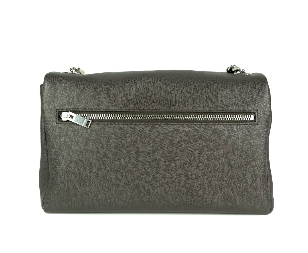 west hollywood textured calf leather medium bag