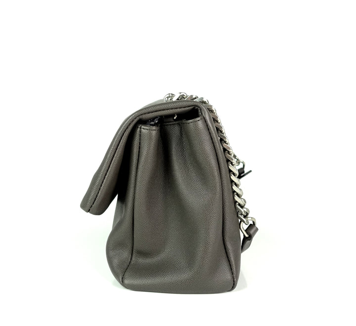 west hollywood textured calf leather medium bag