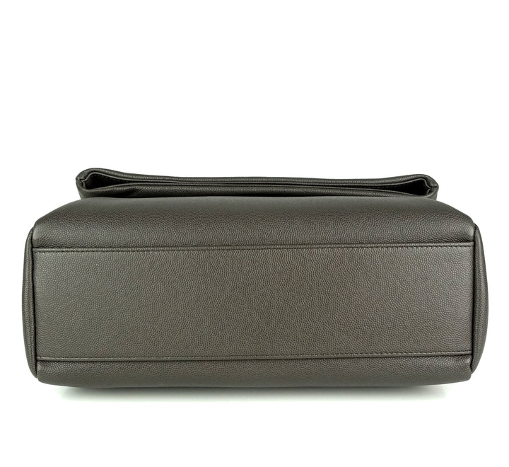 west hollywood textured calf leather medium bag