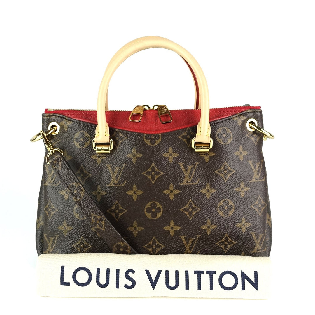 pallas bb monogram canvas shoulder bag