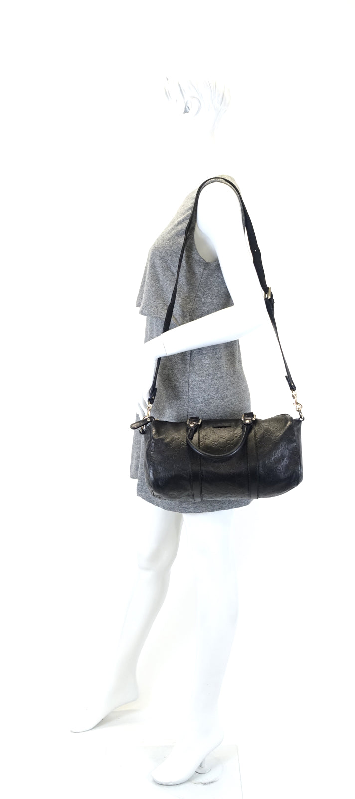 joy guccissima leather medium bag