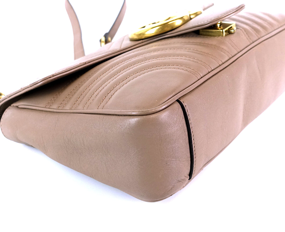 marmont matelasse chevron leather small bag