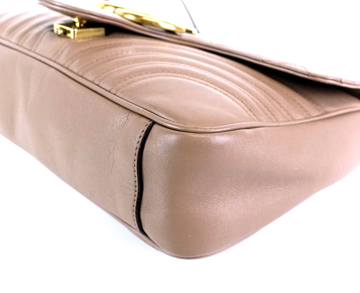 marmont matelasse chevron leather small bag
