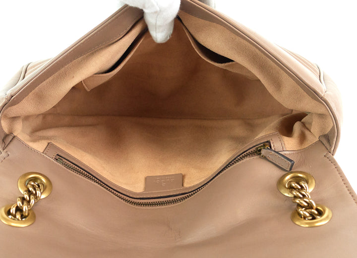 marmont matelasse chevron leather small bag
