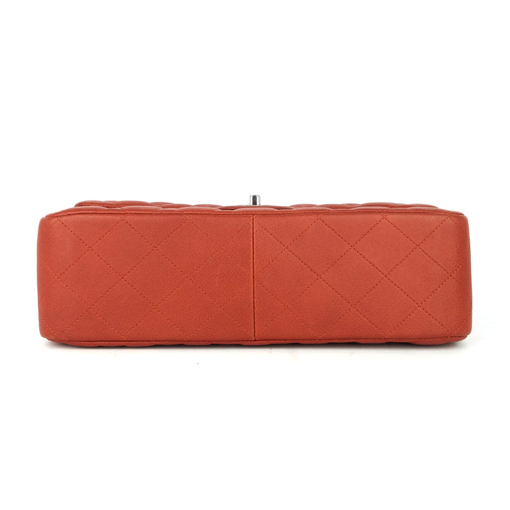 classic double flap jumbo caviar leather bag