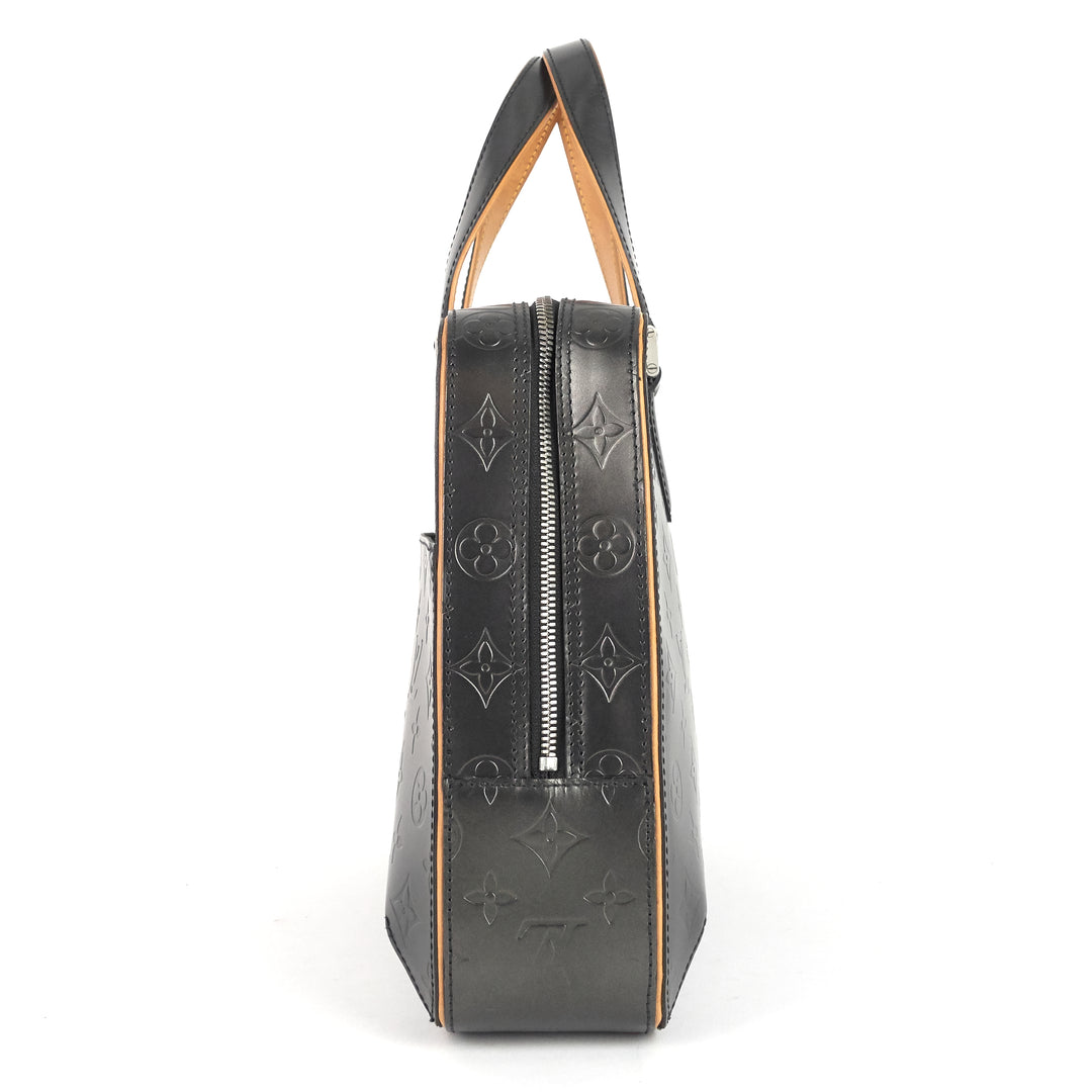 malden monogram mat leather bag