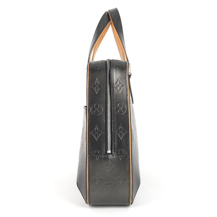 malden monogram mat leather bag