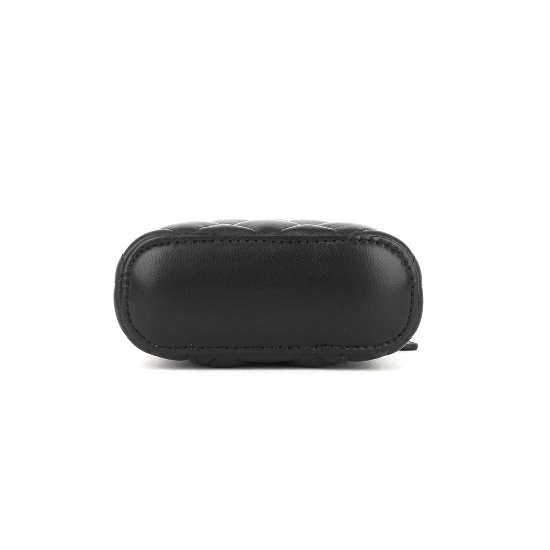 classic vanity with chain matelassé lambskin crossbody bag