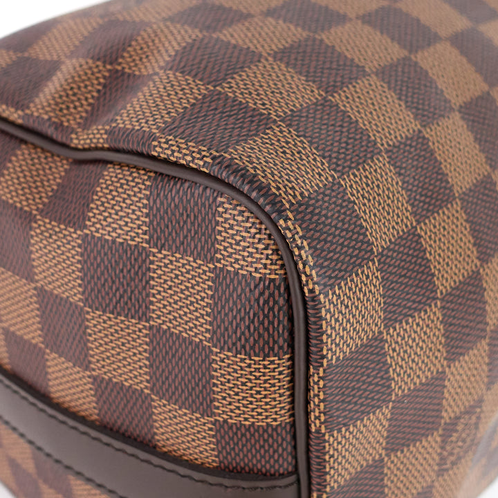 speedy 25 bandoulière damier ebene canvas bag