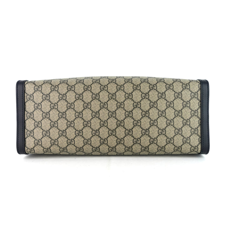 medium supreme gg canvas padlock shoulder bag